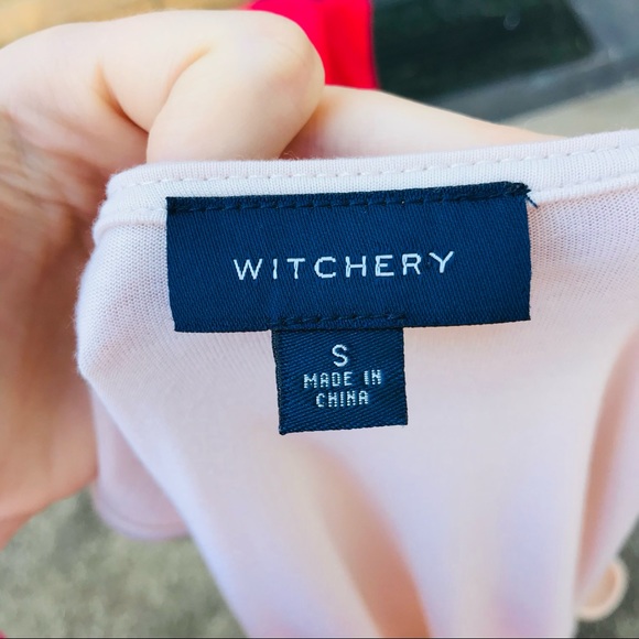 Witchery Cream Beige Fringe Top Size Small - Picture 8 of 8